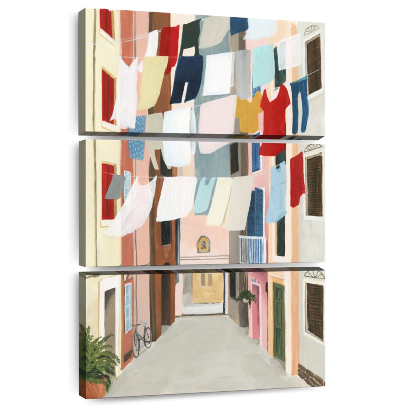 Sireci Today Is Laundry Day II, 74" H x 48" W