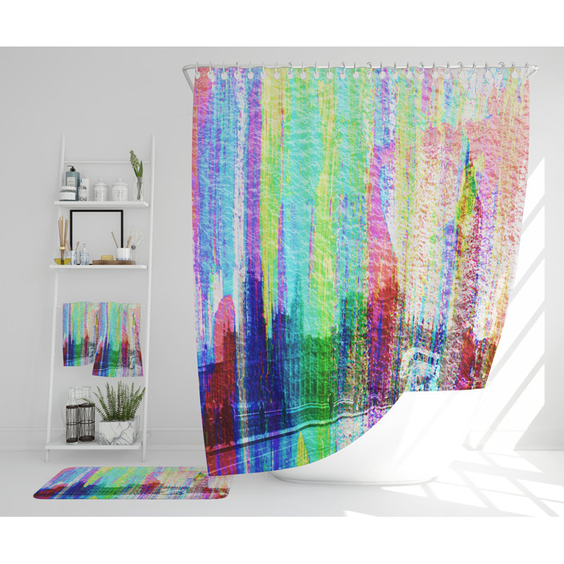 Nekya Polyester Shower Curtain Set
