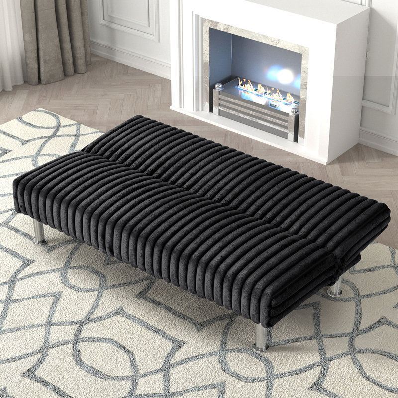 Canapé-lit l 65,6 po, Noir