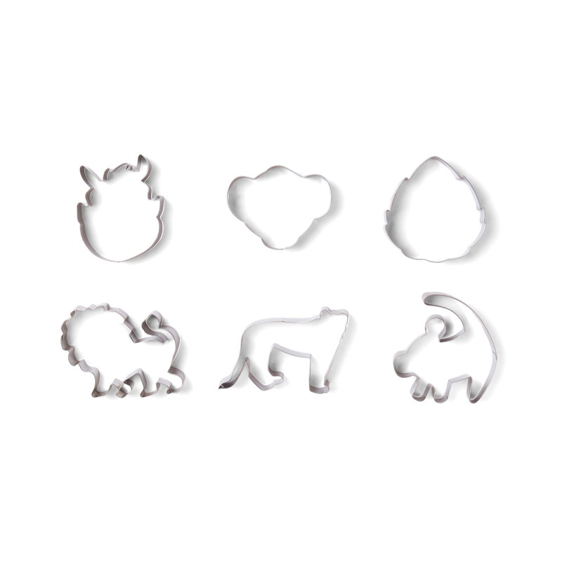 Ensemble de 6 pièces anti-adhérentes de l’ensemble de découpes savanna fox