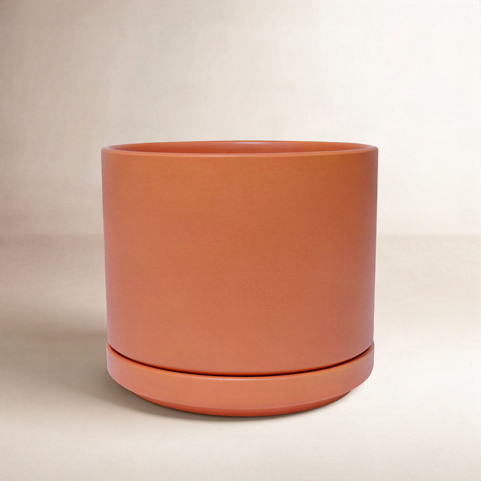 Cheryl Ceramic Pot Planter, 7.5" H x 8" W x 8" D, Rust