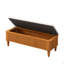 Banc de rangement multifonctionnel avec repose-pieds