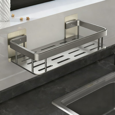 Over Sink Dish Drying Rack With Sponge Holder And Storage Basket, Kitchen Sink Organizer For Sponges, Brushes, Soap Bottles And Utensils【 Gun Gray, Basic Model, No Water Collection Tray 】