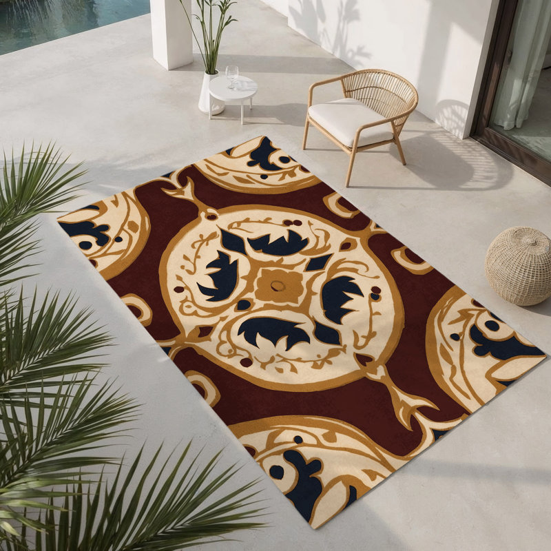 Royal Canopy Indoor And Outdoor Area Rug, Rectangle 1'6" x 2'6"