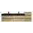 Kayleena 78.5'' Wall Mounted Double Bathroom Vanity with Metal Top-553301516