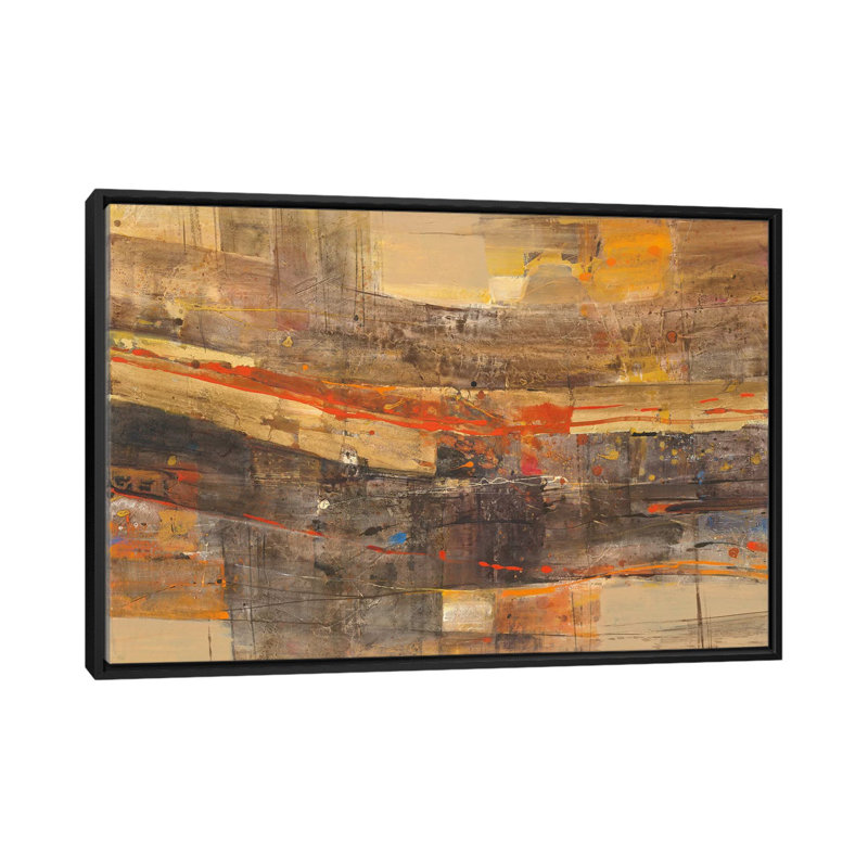 Théâtre, reproduction d’art sur toile tendue, H 18 po x l 26 po x P 1,5 po, Toile avec cadre noir, Pas de tapis