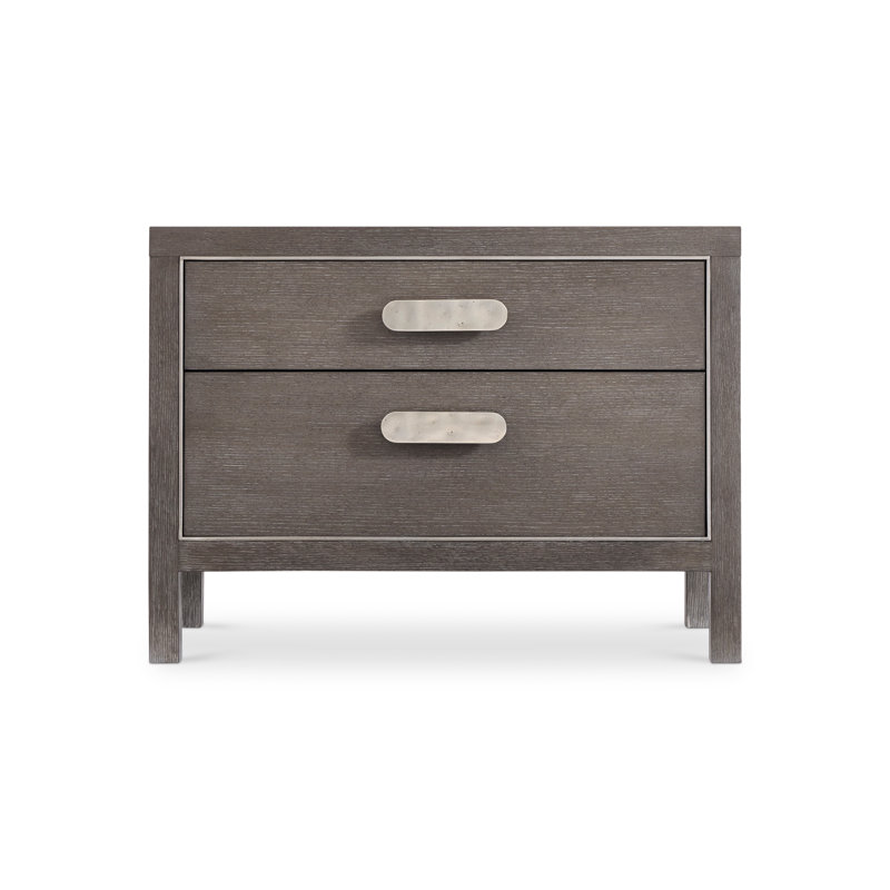 Prado Solid Wood Nightstand in Porcini, 28" H x 38" W x 18" D