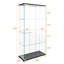 Vitrine moderne en verre avec lumières DEL