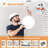 2 Pack 12 Inch LED Flush Mount Ceiling Light, 28W Ceiling Lights 3000K/4000K/5000K Selectable, 3200LM Super Bright Close To Ceiling Light Fixture For Bedroom Kitchen Living Room Hallway-100145792