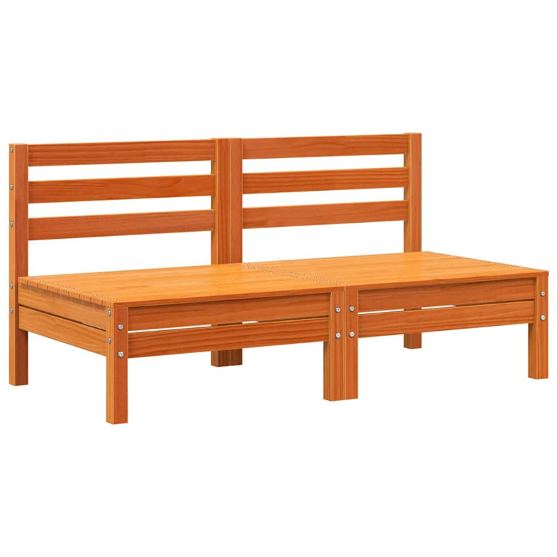 Durand 63.5cm Wide Rectangle Patio Sofa, Wax Brown, 2