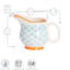 Nicola Spring - Hand-Printed Milk Jugs - 300ml - Blue - Set of 6