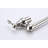 Wall Mount Pot Filler Faucet Brushed Nickel, Double Handles Provide A Steady And Reliable Water Supply, Corrosion Coating, Splash- Aerator For Quiet Functioning In Optimal Management, Covering, Stream