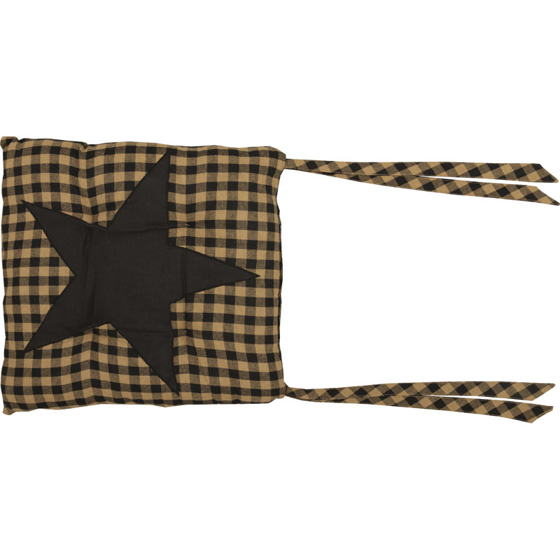 Coussin de chaise Aliosha StarSeat, Corbeau noir / kaki