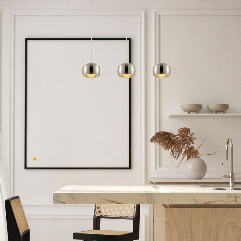 Beam 1 Light LED Pendant, Black