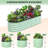 8x2x1 FT Galvanized Raised Beds for Outdoor, Oval Raised Garden Bed with Open Base for Outdoor Vegetables & Flowers, Tool-Free Assembly,Green-428289656-428289658