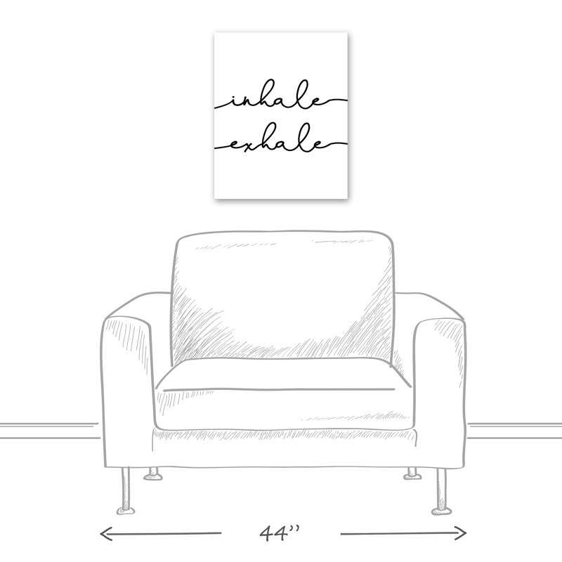 « inhale exhale », reproduction d’impression sur toile