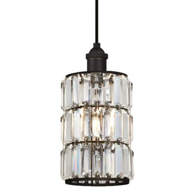Luminaire suspendu cylindrique à 1 lumière Araceli
