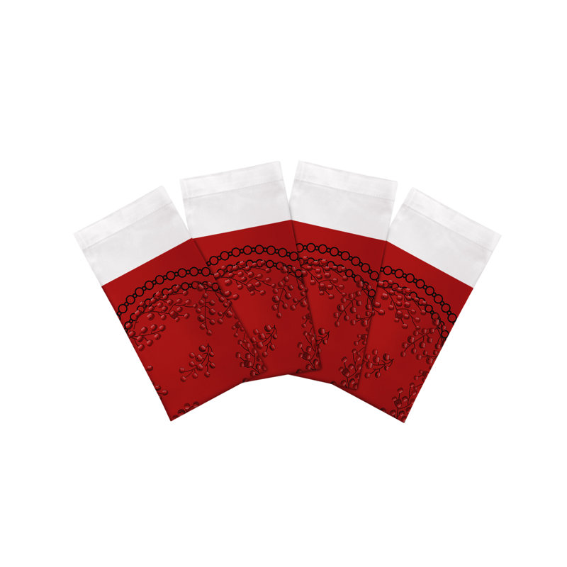 Serviettes de table Christmas Berries, Rouge