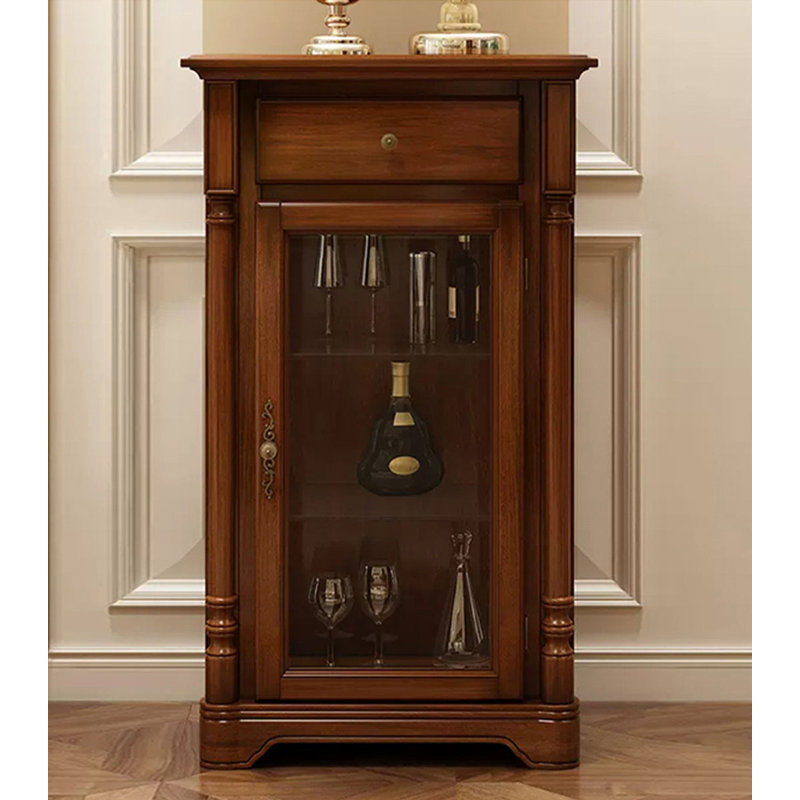 25.59" Brown Rectangular Solid Wood Wine Racks