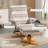 Orderville Upholstered Swivel Recliner with Footstool