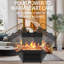 Chaufferette électrique 1500W, flamme à DEL 3D, portable, double pour la maison, le bureau, l'intérieur, la décoration de Noël