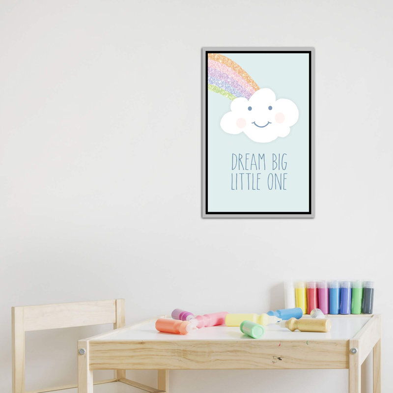 Art de rêve big little, Toile avec cadre argenté, H 40 po x l 26 po x P 1,5 po