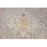 Oushak Hand-Knotted Silver Wool Area Rug