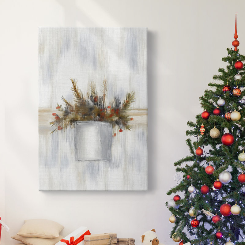 Art des Fêtes de Noël - Toile tendue avec châssis CDXII, H 27 po x l 18 po