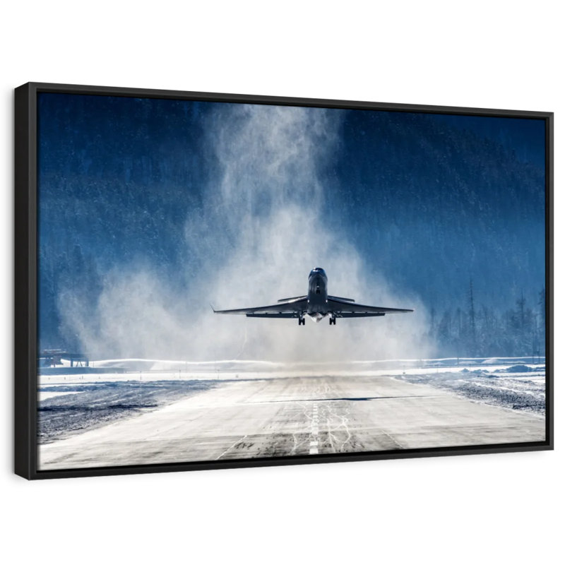 Transport "Art mural du premier avion", H 9 po x l 13 po