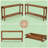 Couch Side Table,Console Table,Entryway Table,2-Tier Foyer Table