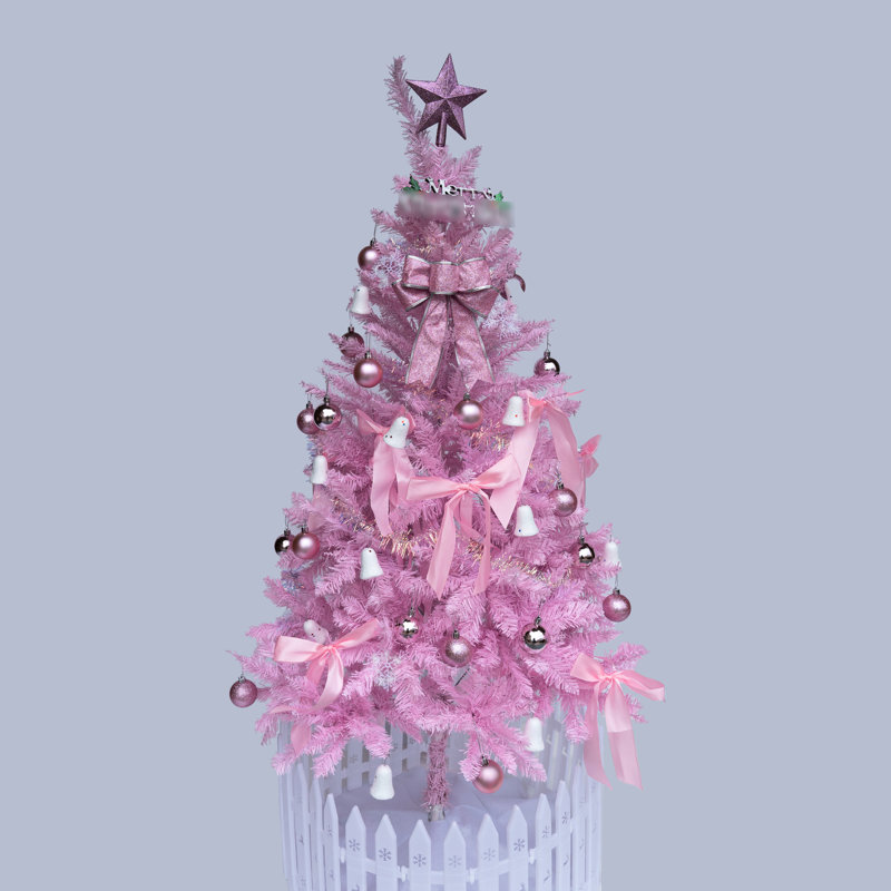 Sapin rose artificiel de 1,5 m - Ajoutez une touche festive à votre espace et faites ressortir votre décor de Noël