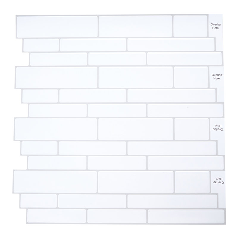 10Pcs Self-Adhesive Wall Tile Stickers