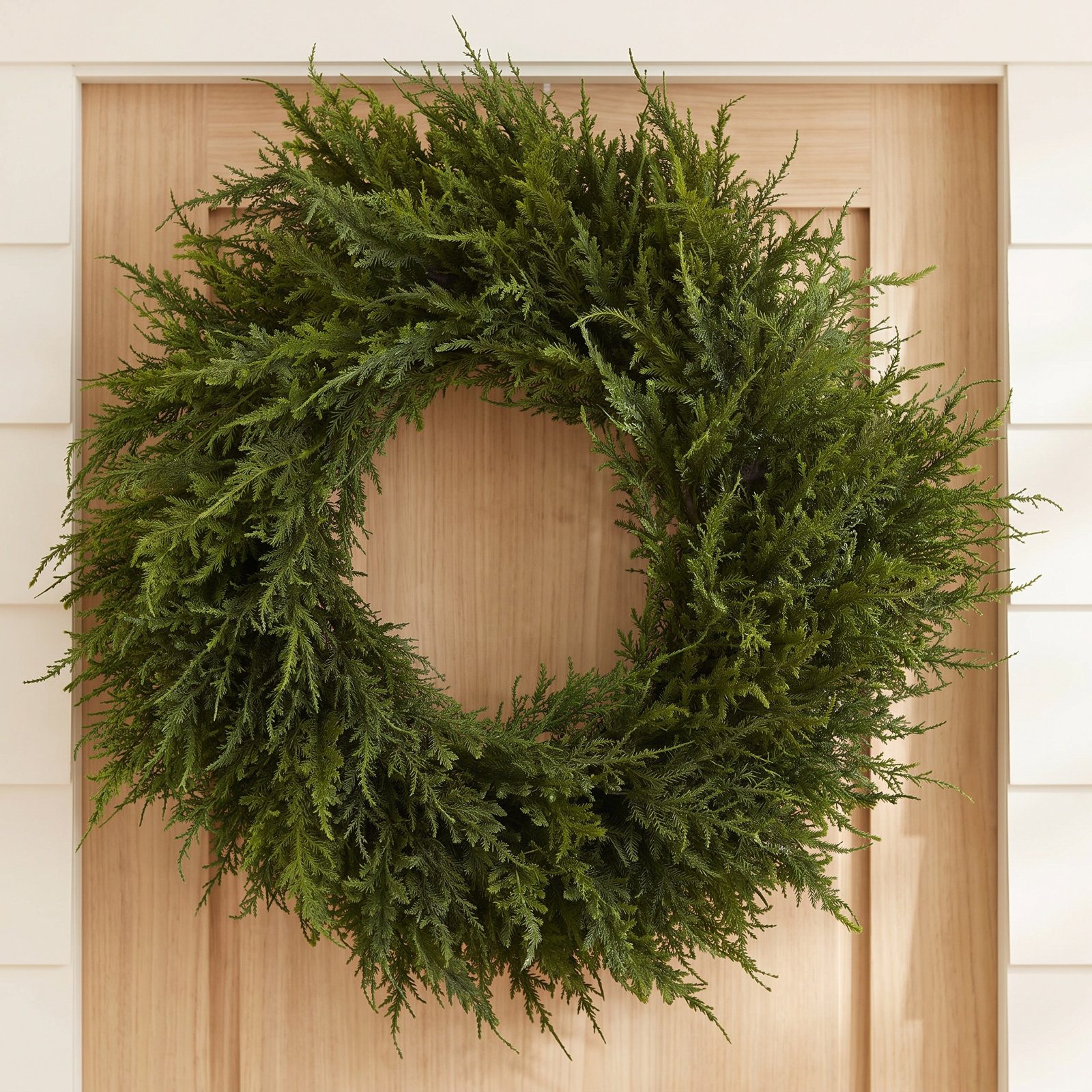 24'' Faux Cedar Wreath