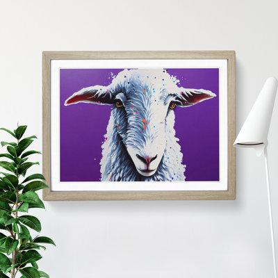 Colourful Sheep - Single Picture Frame Print