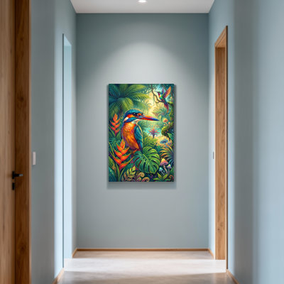 Reproduction d'art animaux, oiseaux tropicaux, jungle