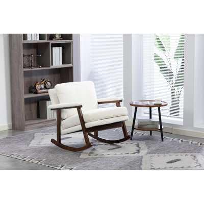 29.1-inch Upholstered Accent Chair with Wood Frame