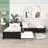 Divyanshi Twin Size L-shaped Platform Bed with Trundle and Drawers-1115803469