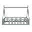 Lit de plancher avec rails et porte, lit de tente avec lattes et clôture-2120107837-2120107839