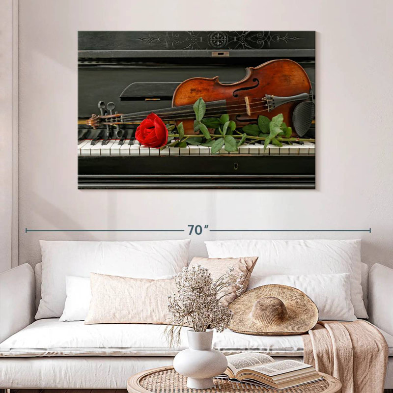 Abarca, piano romantique et violon, H 32 po x l 48 po