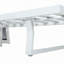 Structure de méridienne d'extérieur en fer avec accoudoirs en corde, dossier réglable inclinable, capacité de poids de 400 lb, structure de terrasse de patio sans coussin