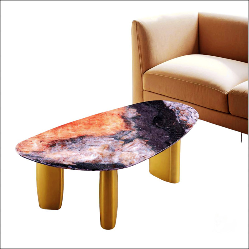 Table basse de style contemporain 1pc, Noir/gris