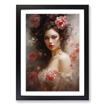 Rose Romanticism No.2 - Single Picture Frame Print on Wood