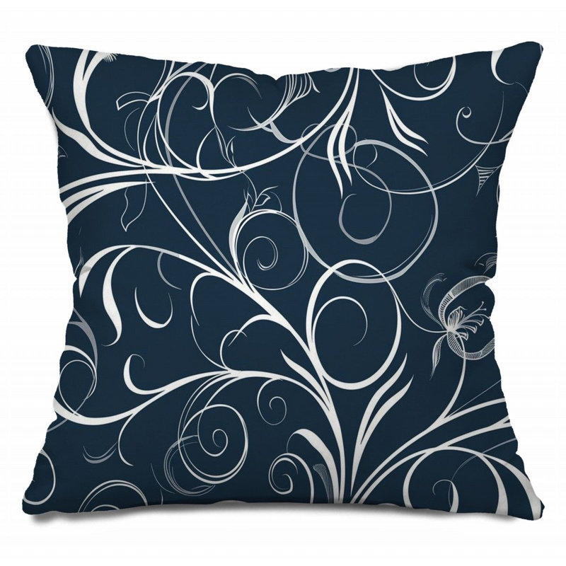 Coussin réversible Dynamic Swirls, H 18 po x l 18 po
