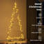 Metal Christmas Tree with Stand Gold Powder-coated steel-1712149302