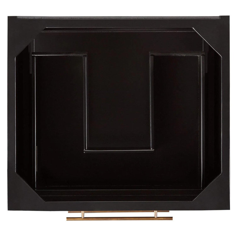 24" Robertson Single Bathroom Vanity - Cabinet Only, Black