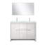 Ensemble de meuble-lavabo double avec miroir l 48 po x P 20 po Lafarre-113111387-97832466