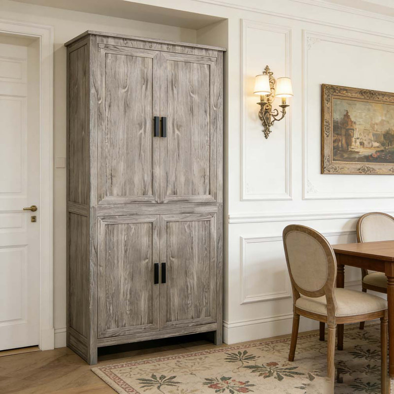 Freestanding Storage Cabinet, Grey