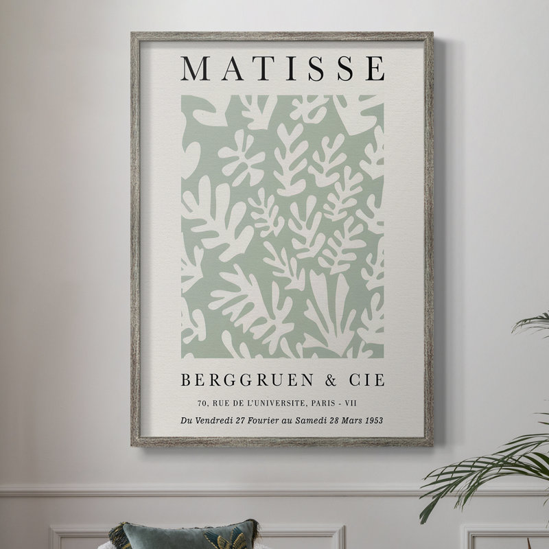 Matisse CLxxviii, reproduction d'art encadrée - bois massif, H 11 po x l 9 po