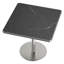 Table carrée bistro moderne avec plateau tulipe et plateau en faux marbre, facile à assembler, structure en métal robuste-322550575-322550608
