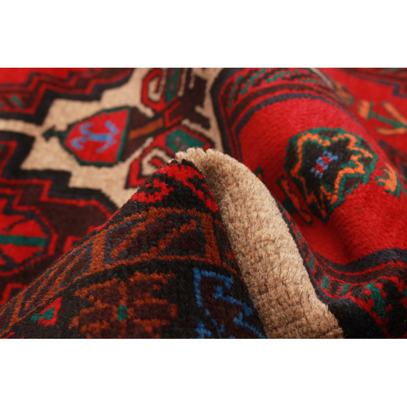Tapis rectangulaire nouvel âge en laine 2 pi 10 po x 4 pi 7 po One-of-a-Kind
